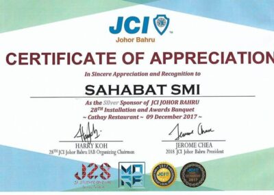 21b 2017.12.9 JCI Certificate of Appreciation